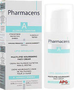 PHARMACERIS КРЕМ Д/ЛИЦА LIPO-SENSILIUM ЧУВСТВИТ.АЛЛЕРГИЧ.КОЖА МУЛЬТИЛИПИД.ПИТАТ. 50 мл