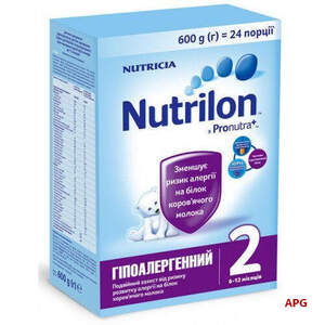 СМЕСЬ МОЛОЧН. NUTRILON 2 Гипоаллергенный 600 г