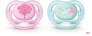 СОСКА ПУСТЫШКА PHILIPS AVENT Ultra air силик. ортодонт. д/дев. 0-6 мес. №2 SCF343/20