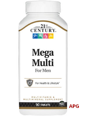 CENTURY MEGA MULTI МУЛЬТИВИТАМИНЫ И МИНЕРАЛЫ ДЛЯ МУЖЧИН ТАБ. №90