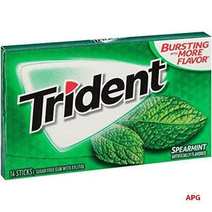 ЖЕВ. РЕЗИНКА TRIDENT spearmint
