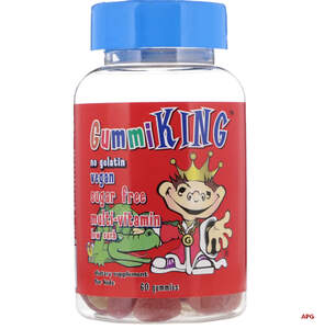 GUMMI KING МУЛЬТИВИТАМИН Д/ДЕТЕЙ С ОВОЩАМИ, ФРУКТАМИ И ВОЛОКНАМИ №60