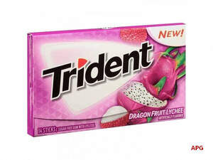 ЖЕВ. РЕЗИНКА TRIDENT dragon fruit lychee