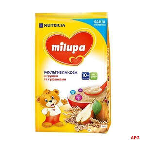 КАША МОЛОЧН. MILUPA мультизлак. с сухариками и грушей с 10 мес. 210 г