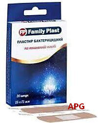 ПЛАСТ. FAMILY PLAST БАКТ. 25 х 72 мм ткан.