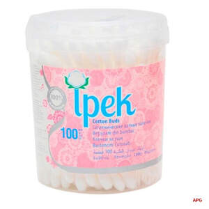 ВАТНЫЕ ПАЛОЧКИ IPEK №100 банка кругл.
