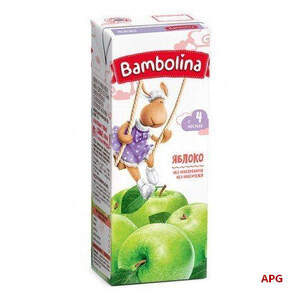 СОК BAMBOLINA Яблоко 4+ мес. 0,2 л
