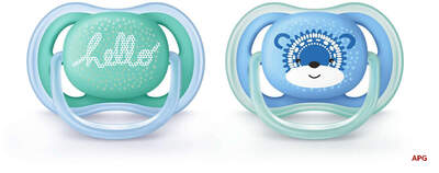 СОСКА ПУСТЫШКА PHILIPS AVENT Ultra air силик. ортодонт. д/мал. 6-18 мес. №2 SCF342/22