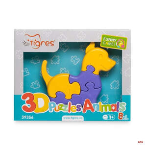 ИГРУШКА РАЗВИВ. Животные 3D пазлы 8 эл.