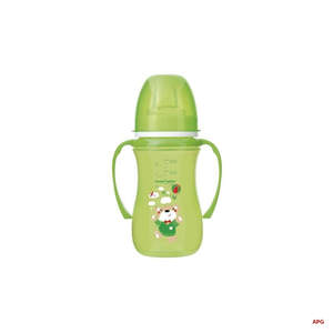 CANPOL ЧАШКА ТРЕНИРОВОЧНАЯ EasyStart Sweet fun 240 мл зеленая 35/208