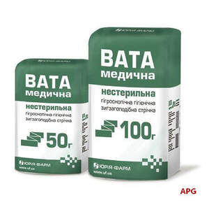 ВАТА 100 г ЮРИЯ-ФАРМ н/стер. зиг-заг