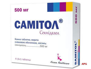 САМИТОЛ 500 мг №4 табл. п/о