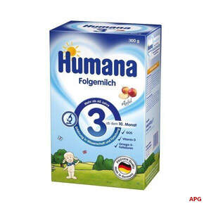 СМЕСЬ МОЛОЧН. HUMANA 3 д/дальнейш. кормл. с пребиот. галактоолигосах. (ГОС) с 10 мес. 600 г