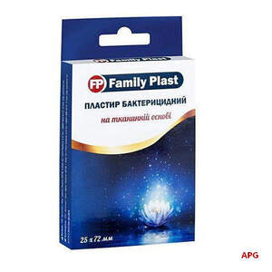 ПЛАСТ. FAMILY PLAST БАКТ. 25 х 72 мм №300 ткан. эласт.