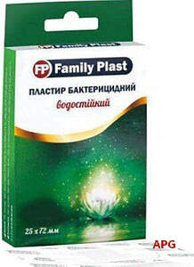 ПЛАСТ. FAMILY PLAST БАКТ. 25 х 72 мм №300 полим. водонепр. прозр.