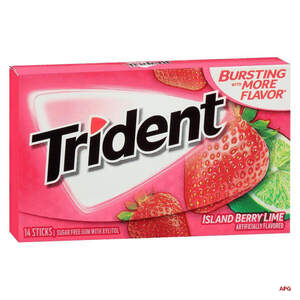 ЖЕВ. РЕЗИНКА TRIDENT island berry lime