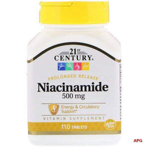 CENTURY НИАЦИНАМИД 500 мг (NIACINAMIDE) С КАЛЬЦИЕМ №110