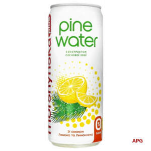 МИНВОДА МОРШИНСКАЯ+ Pine Water лимон-лимонник 0,33 л сл/г ж/б