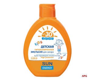 ЭМУЛЬСИЯ Д/ЗАГАРА ДЕТ. SUN ENERGY гипоаллерг. SPF-30+ 150 мл