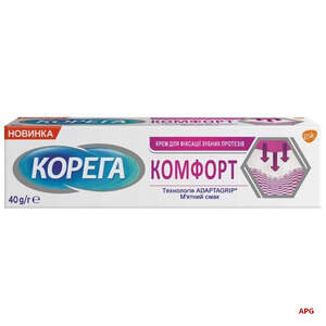 КОРЕГА КОМФОРТ крем д/фикс. зубн. протезов 40 мл