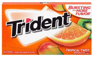 ЖЕВ. РЕЗИНКА TRIDENT tropical twist