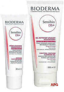 НАБОР BIODERMA САНСИБИО DS+ КРЕМ 40 мл+САНСИБИО DS+ ГЕЛЬ ОЧИЩ. 200 мл