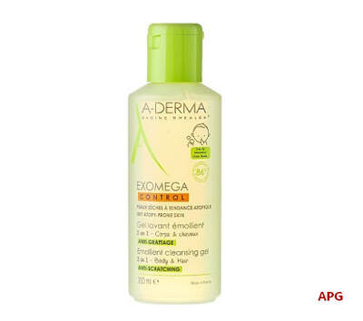 A-Derma Exomega Control Смягчающий очищающий гель 2 в1 200 мл