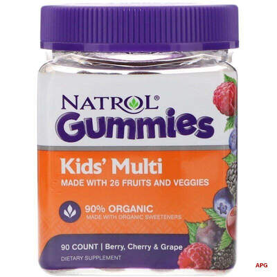 МЕЛАТОНИН NATROL KIDS 1 мг с 4х лет №90 ягод.мишки